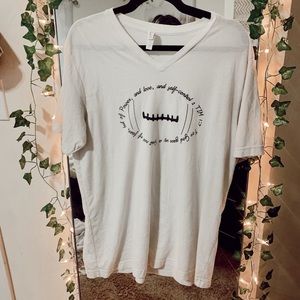 cute football t-shirt w/ bible verse!